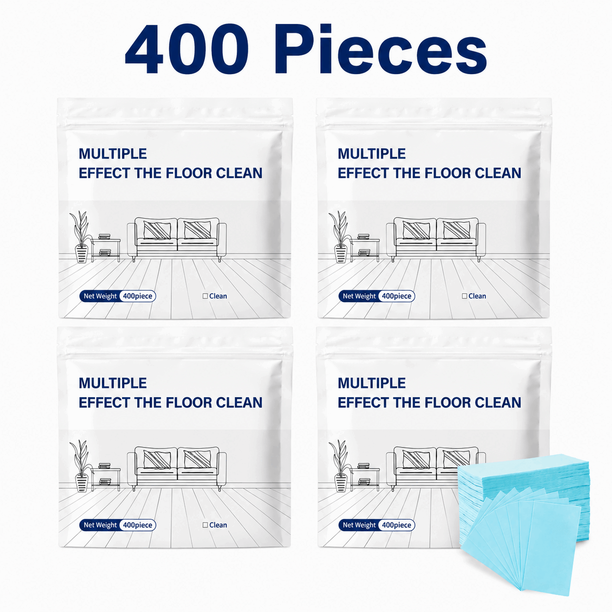 Frolunora® 100 Piece Floor Cleaning Tablets Multi - Surface Cleaner for Hardwood Laminate Tile & RV Walls Antibacterial Deodorization Maintenance