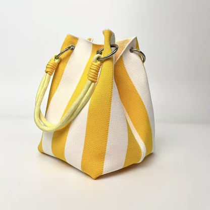Frolunora® Crochet Bucket Bag for Women – Handmade Woven Summer Beach Shoulder Bag