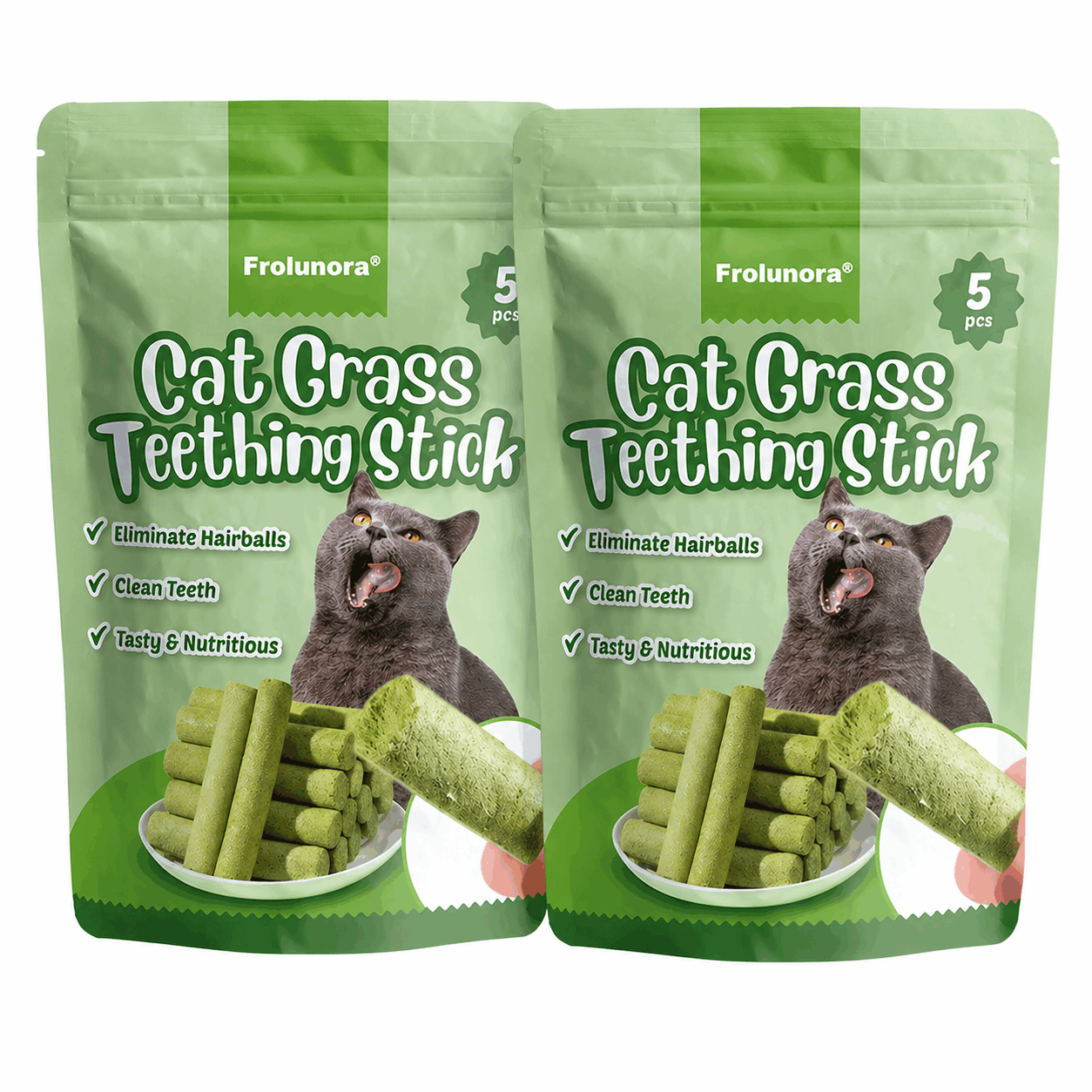 Frolunora® Cat Grass Teething Sticks 😺