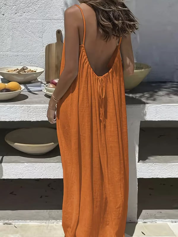 Frolunora® Adjustable backless strap dress – show off your charm