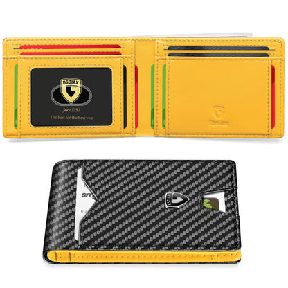 Frolunora®  Men's Slim Wallet with RFID Blocking
