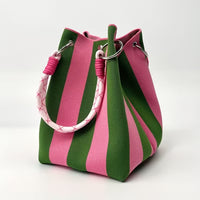 Pink and green stripes