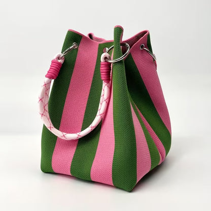 Frolunora® Crochet Bucket Bag for Women – Handmade Woven Summer Beach Shoulder Bag