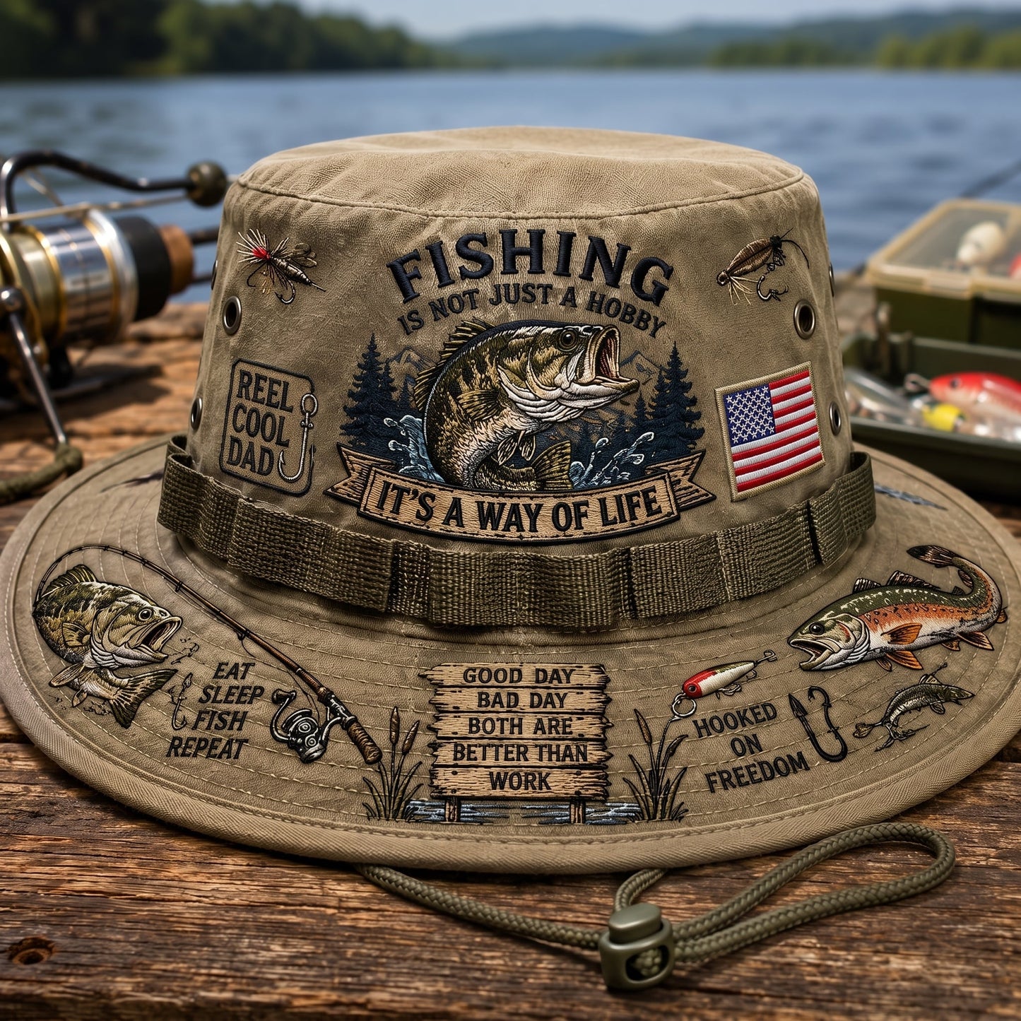 Frolunora® 🎣 Fishing Is a Way of Life Boonie Hat
