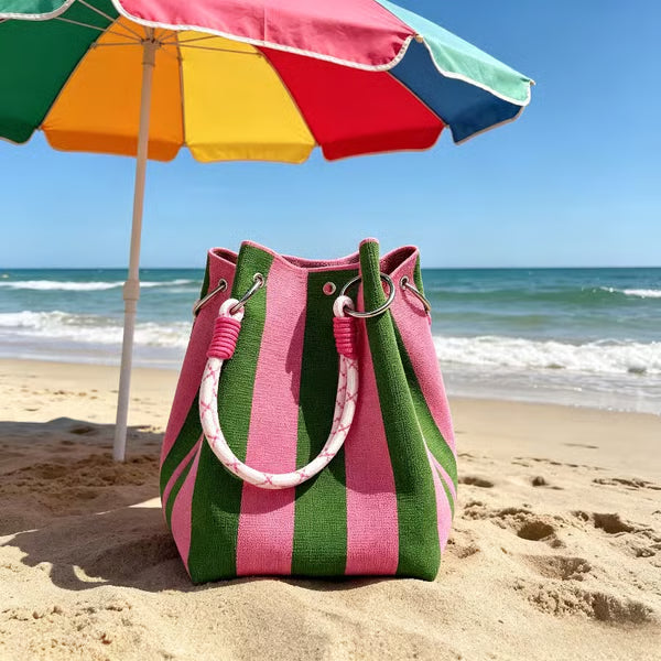 Frolunora® Crochet Bucket Bag for Women – Handmade Woven Summer Beach Shoulder Bag