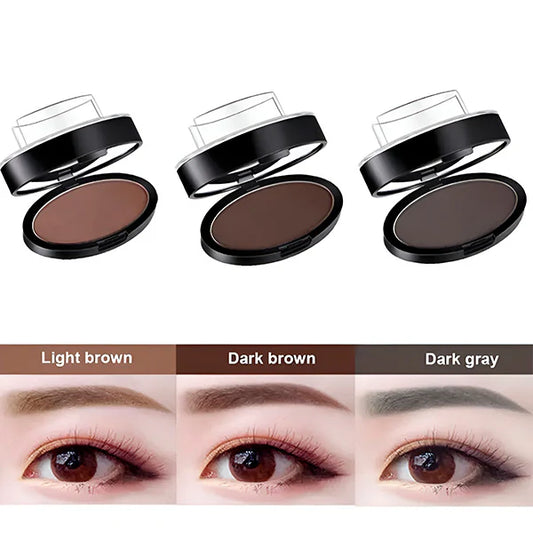 Frolunora® Instant Symmetrical Eyebrow Stamp Kit – Effortless Waterproof Brow Powder Makeup