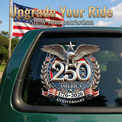 Frolunora® United States 250th Anniversary - Eagle 1776-2026 - Weatherproof & Car Wash Safe upsell