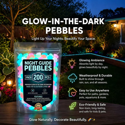 Frolunora® 🌈Colorful Glow-in-the-Dark Garden Stones