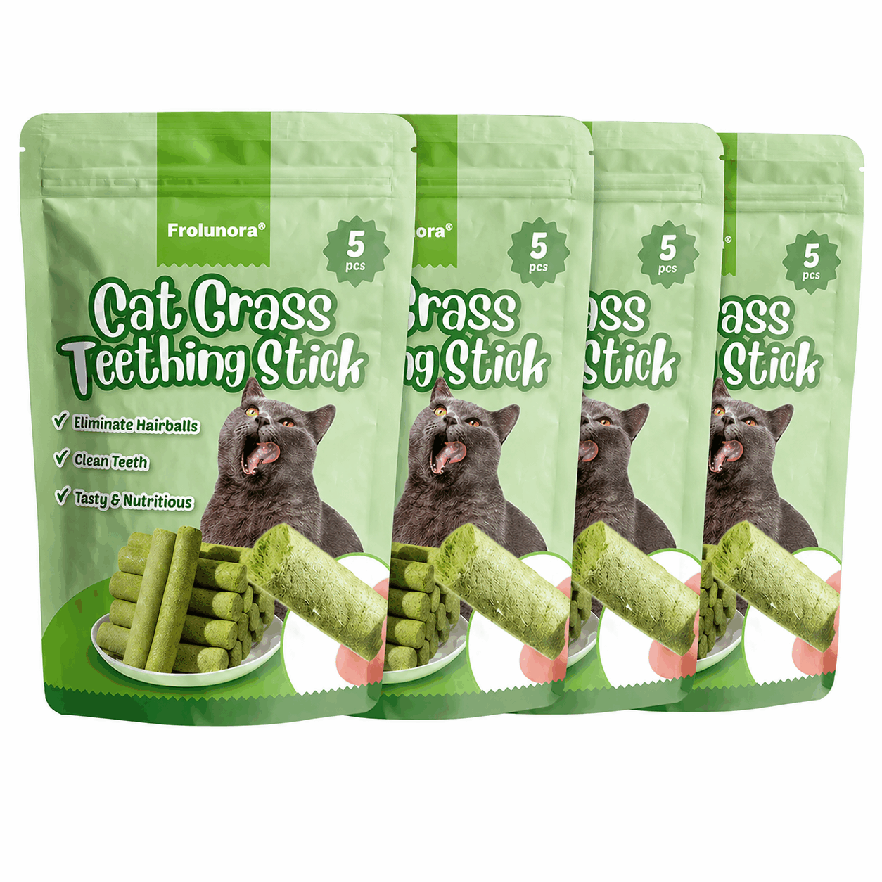 Frolunora® Cat Grass Teething Sticks 😺