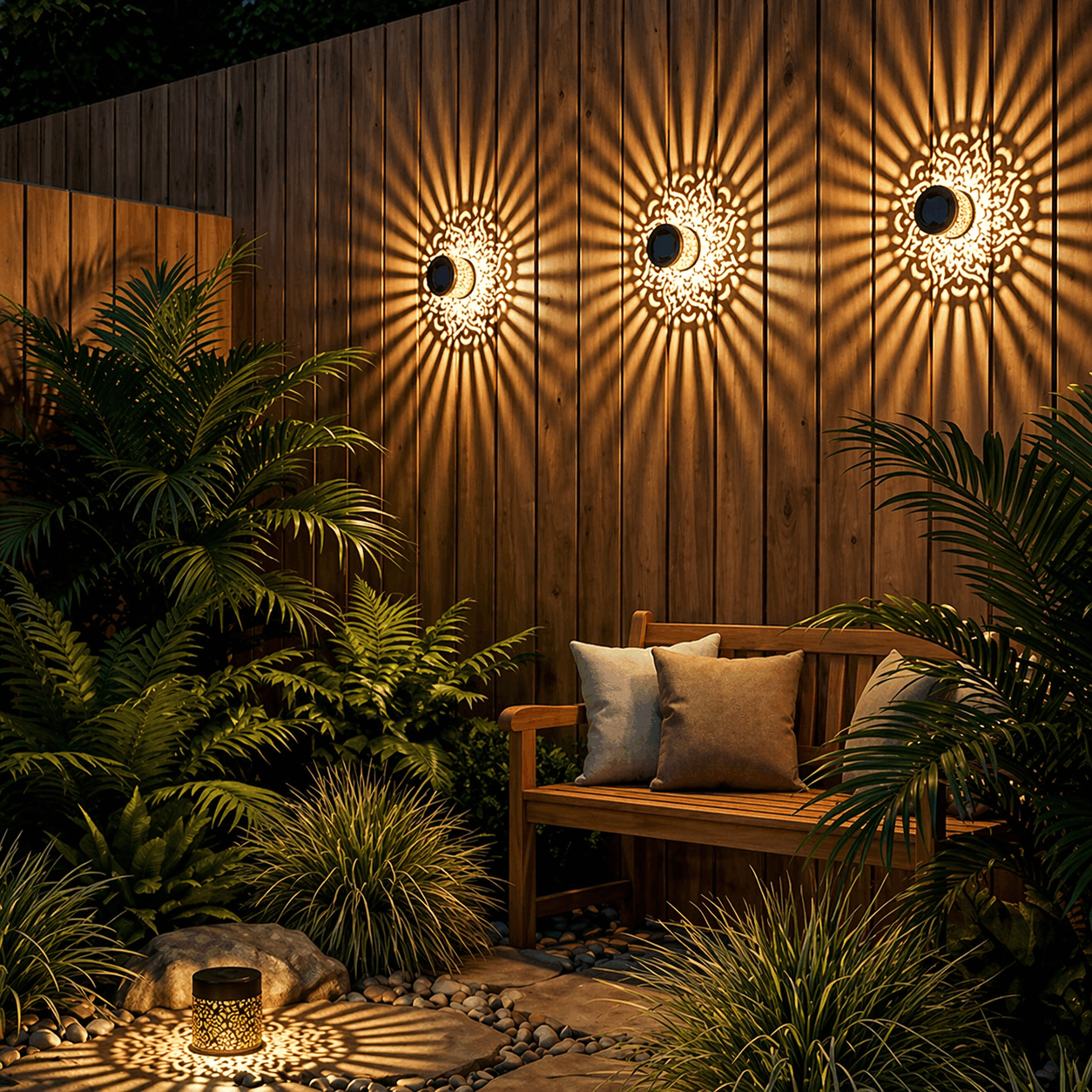 Frolunora® Decorative Solar Mandala Lights - Automatic On/Off & Weatherproof upsell