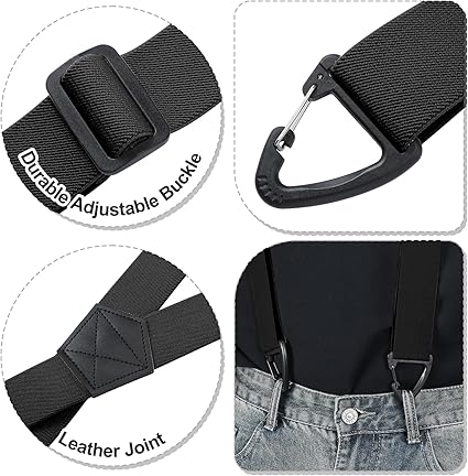 Frolunora® Men's X-Back Suspenders with Hook Clips