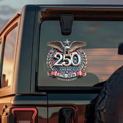Frolunora® United States 250th Anniversary - Eagle 1776-2026 - Weatherproof & Car Wash Safe upsell