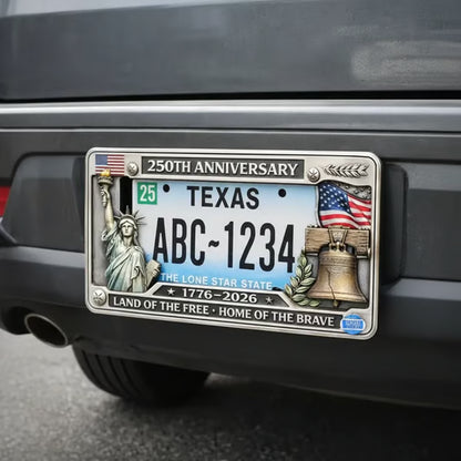 Frolunora® 250th Anniversary Commemorative License Plate Frame