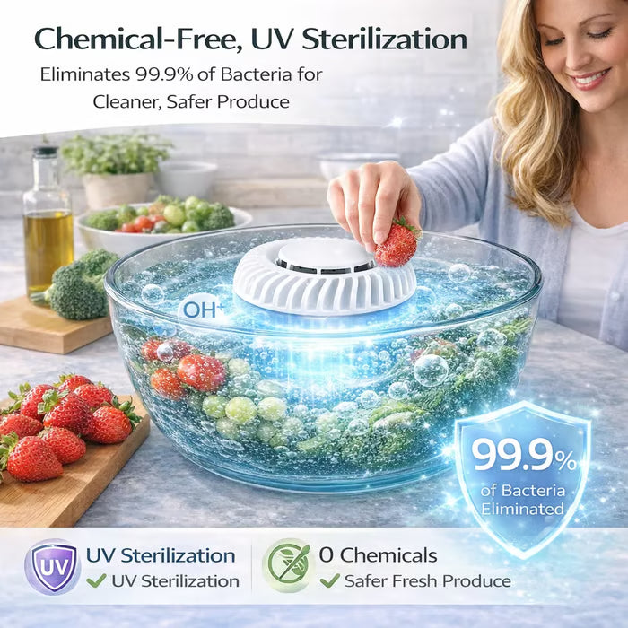 Frolunora® 🥬 Fruit & Vegetable Washer – Removes Pesticides & Bacteria, No Chemicals Needed