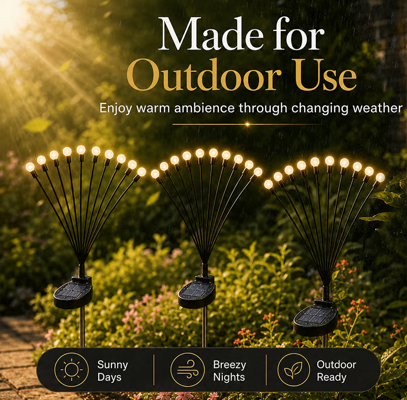 Frolunora® IP65 Waterproof Solar Powered Firefly Light (10 BULBS)