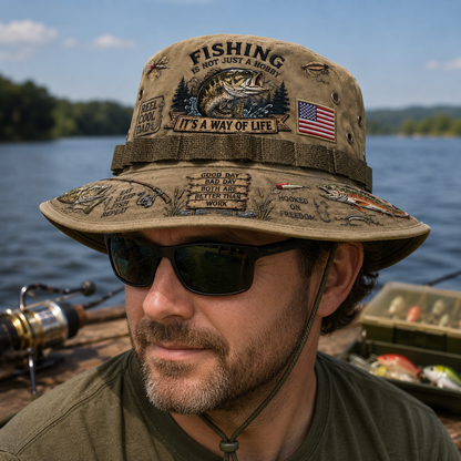 Frolunora® 🎣 Fishing Is a Way of Life Boonie Hat