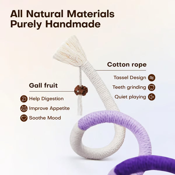 Frolunora® Cat Chew Rope Toys | Safe Teeth Cleaning & Calming Kitty Toys