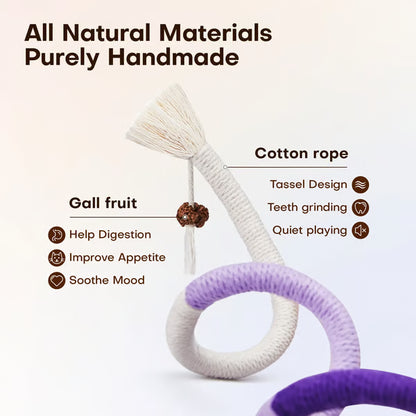 Frolunora® Cat Chew Rope Toys | Safe Teeth Cleaning & Calming Kitty Toys