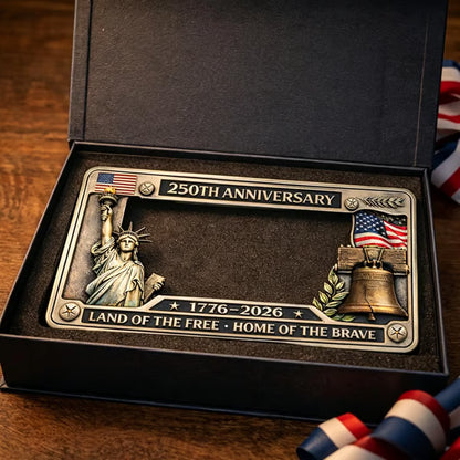 Frolunora® 250th Anniversary Commemorative License Plate Frame
