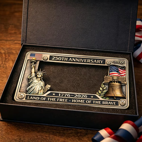 Frolunora® 250th Anniversary Commemorative License Plate Frame
