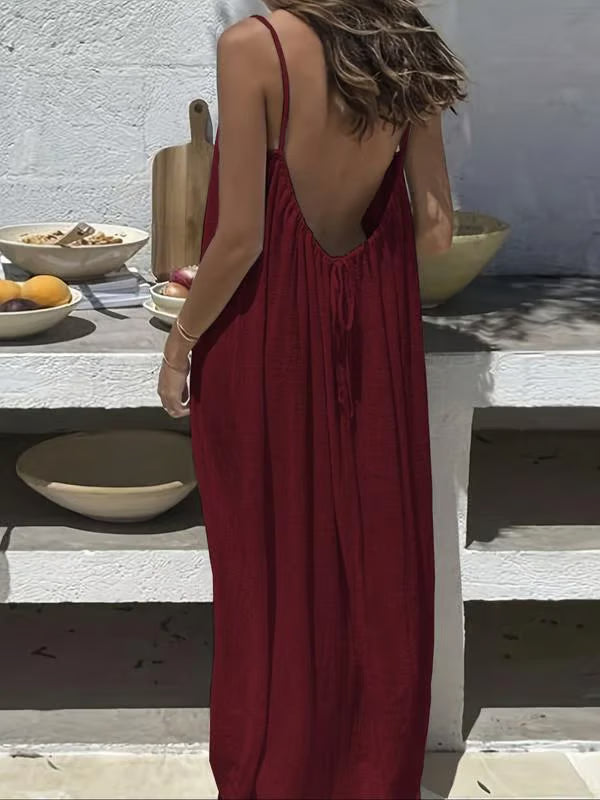 Frolunora® Adjustable backless strap dress – show off your charm