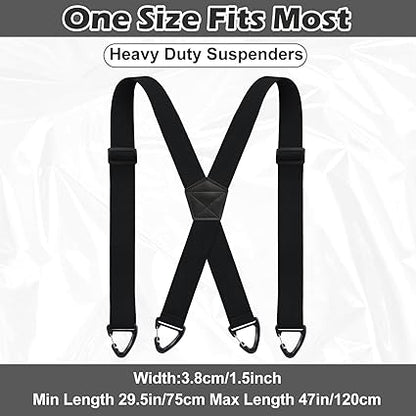 Frolunora® Men's X-Back Suspenders with Hook Clips