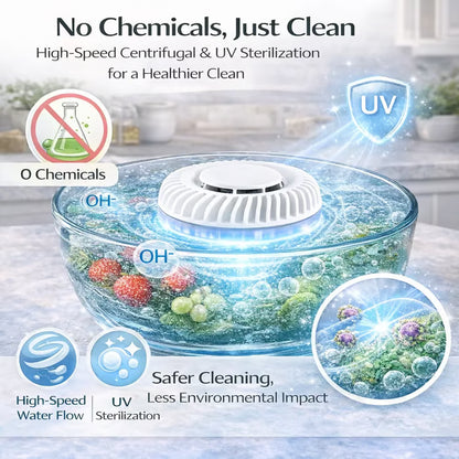 Frolunora® 🥬 Fruit & Vegetable Washer – Removes Pesticides & Bacteria, No Chemicals Needed