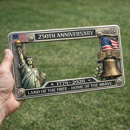 Frolunora® 250th Anniversary Commemorative License Plate Frame