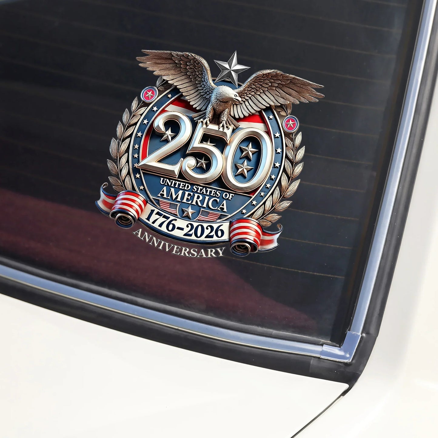 Frolunora® United States 250th Anniversary - Eagle 1776-2026 - Weatherproof & Car Wash Safe upsell