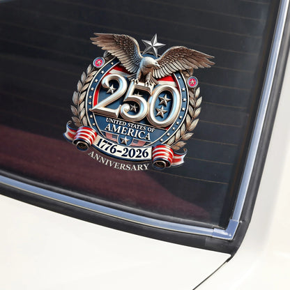 Frolunora® United States 250th Anniversary - Eagle 1776-2026 - Weatherproof & Car Wash Safe upsell