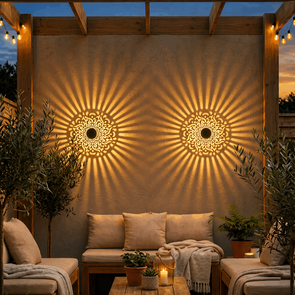 Frolunora® Decorative Solar Mandala Lights - Automatic On/Off & Weatherproof upsell