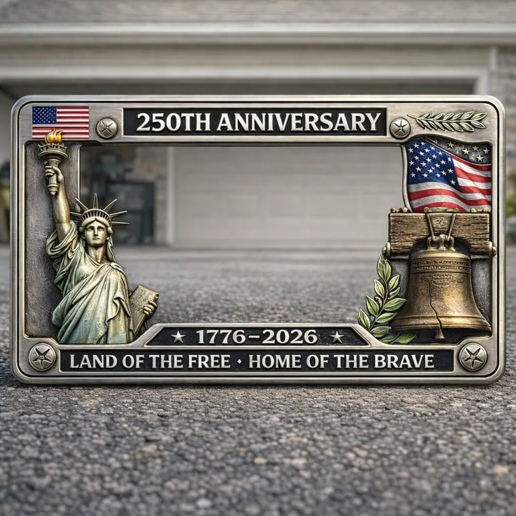 Frolunora® 250th Anniversary Commemorative License Plate Frame