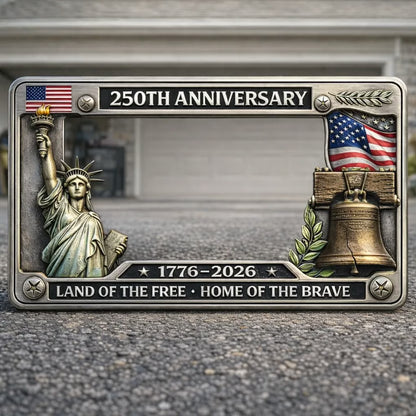 Frolunora® 250th Anniversary Commemorative License Plate Frame