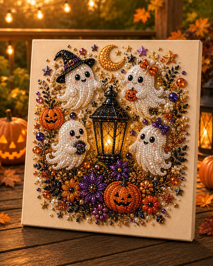 Frolunora® 👻Halloween Pearl Art DIY Kit – Turn Tiny Pearls into Spooky-Cute Magic