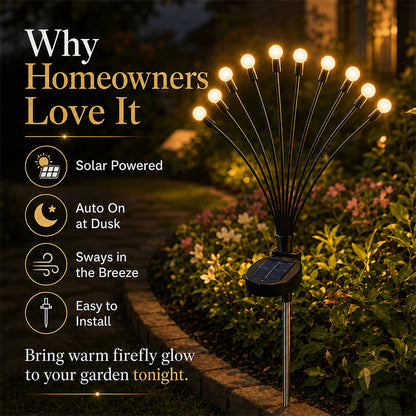 Frolunora® IP65 Waterproof Solar Powered Firefly Light (10 BULBS)