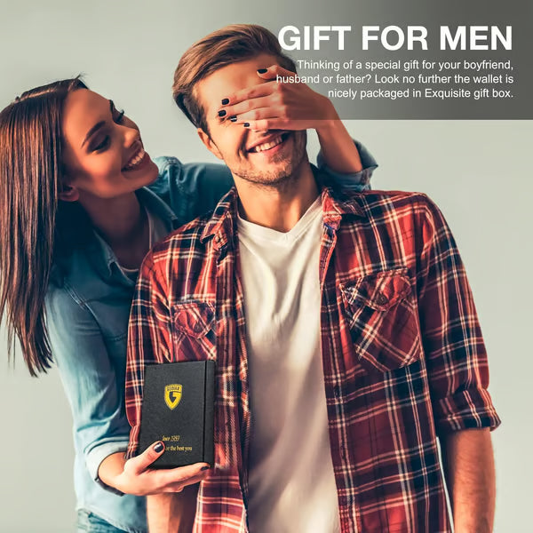 Frolunora®  Men's Slim Wallet with RFID Blocking