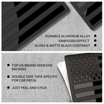Frolunora® 3D American Flag Emblem Decal - Aluminum Alloy Material (Not Plastic) upsell