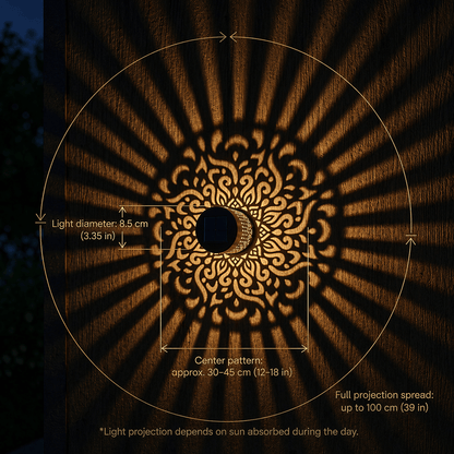 Frolunora® Decorative Solar Mandala Lights - Automatic On/Off & Weatherproof upsell