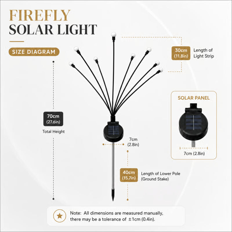 Frolunora® IP65 Waterproof Solar Powered Firefly Light (10 BULBS)