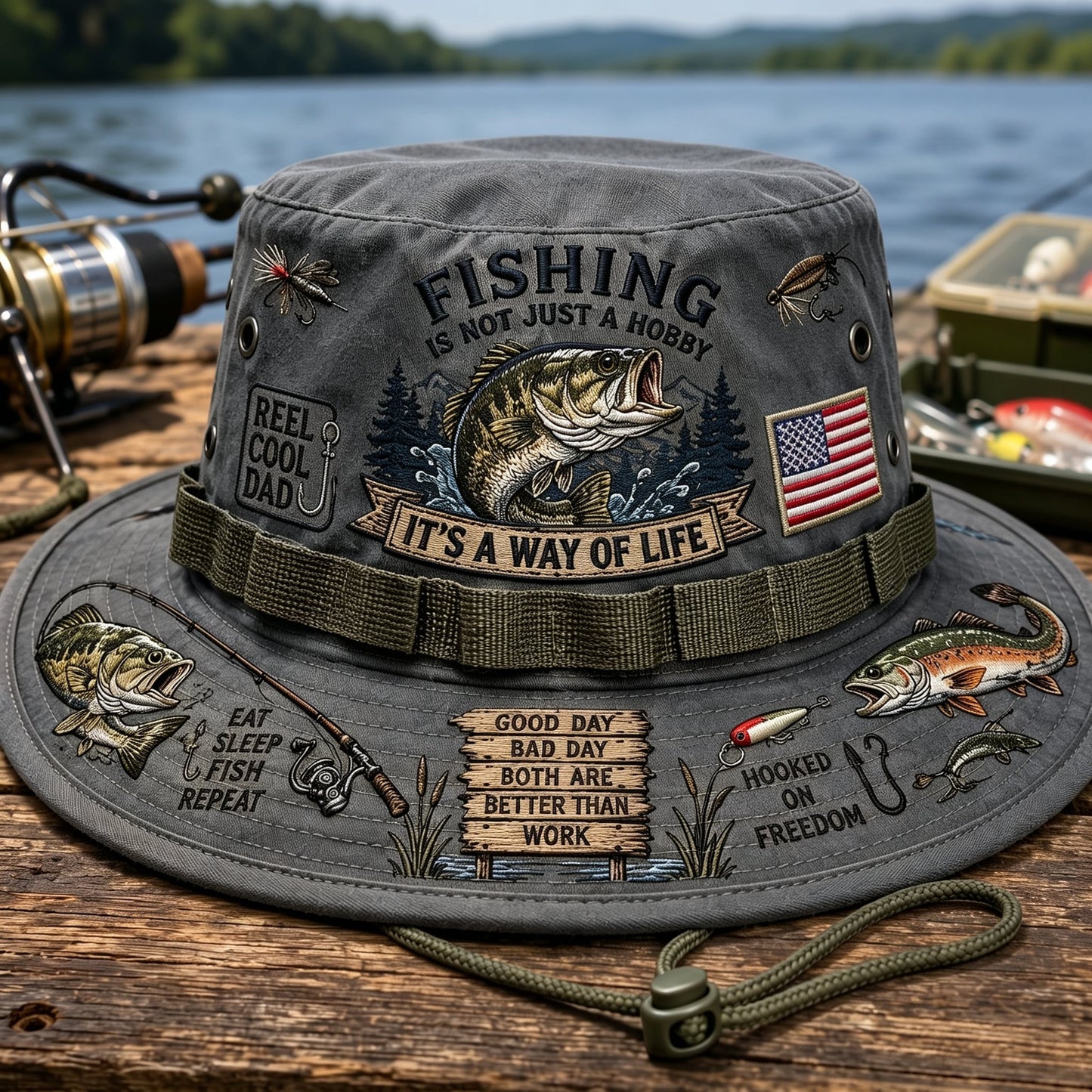 Frolunora® 🎣 Fishing Is a Way of Life Boonie Hat