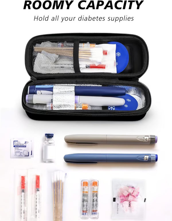 Frolunora® Insulin Cooler Travel Case with Temperature Display