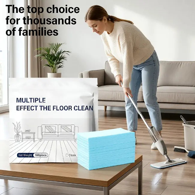 Frolunora® 100 Piece Floor Cleaning Tablets Multi - Surface Cleaner for Hardwood Laminate Tile & RV Walls Antibacterial Deodorization Maintenance