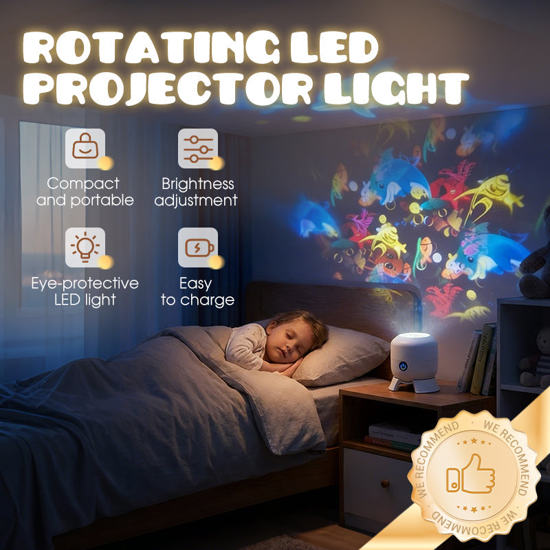 Frolunora® Dynamic Rotating LED Projector Light